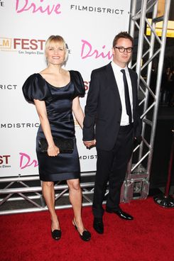 LOS ANGELES, CA - JUNE 17:  Liv Corfixen and director Nicolas Winding Refn arrive at the  "Drive" Gala Premiere during the 2011 Los Angeles Film Festival at Regal Cinemas L.A. Live on June 17, 2011 in Los Angeles, California.  (Photo by Chelsea Lauren/WireImage)