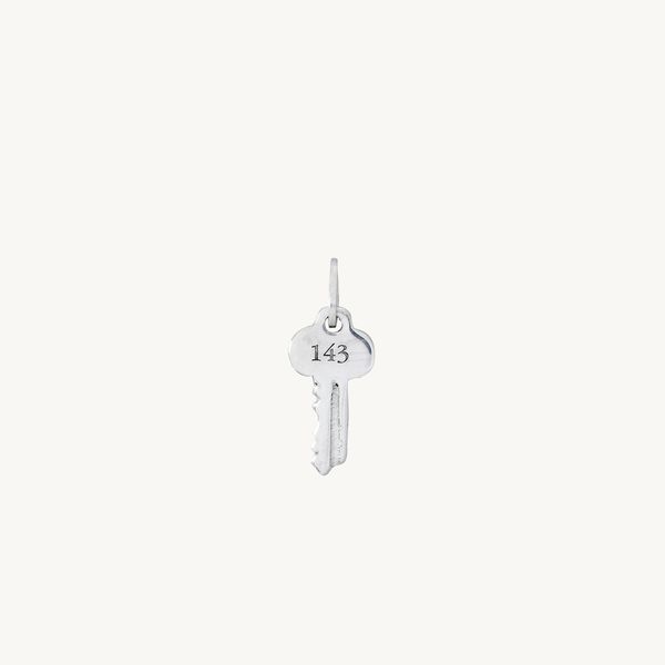 Catbird Tiniest Key Charm, Silver