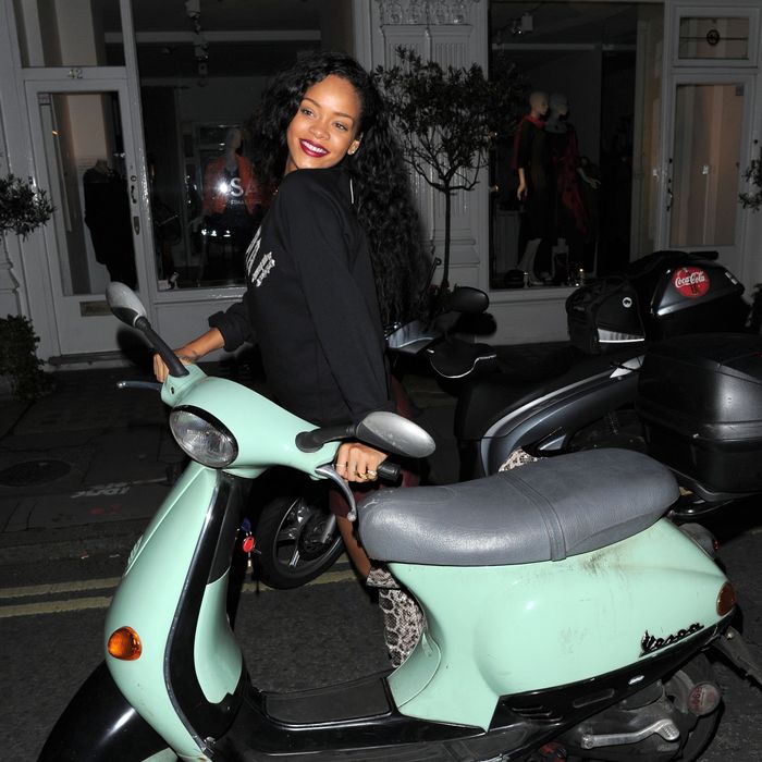Rihanna in London.
