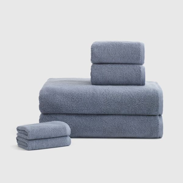 Quince Turkish Ribbed Quick Dry Bath Sheet Bundle