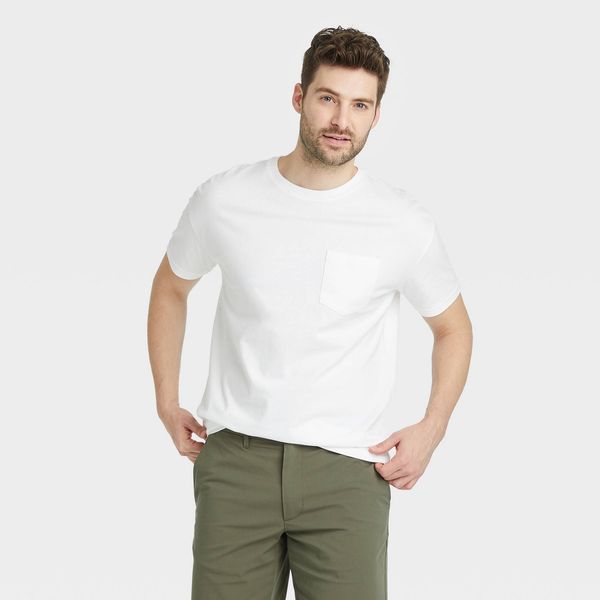 Goodfellow & Co Relaxed-Fit Short-Sleeved Garment-Dyed T-Shirt