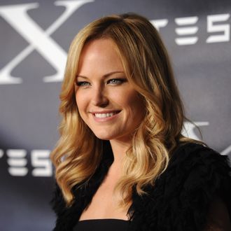 LOS ANGELES, CA - FEBRUARY 09: Actress Malin Akerman arrives at Tesla Worldwide Debut of Model X on February 9, 2012 in Los Angeles, California. (Photo by Jason Merritt/Getty Images for Tesla)