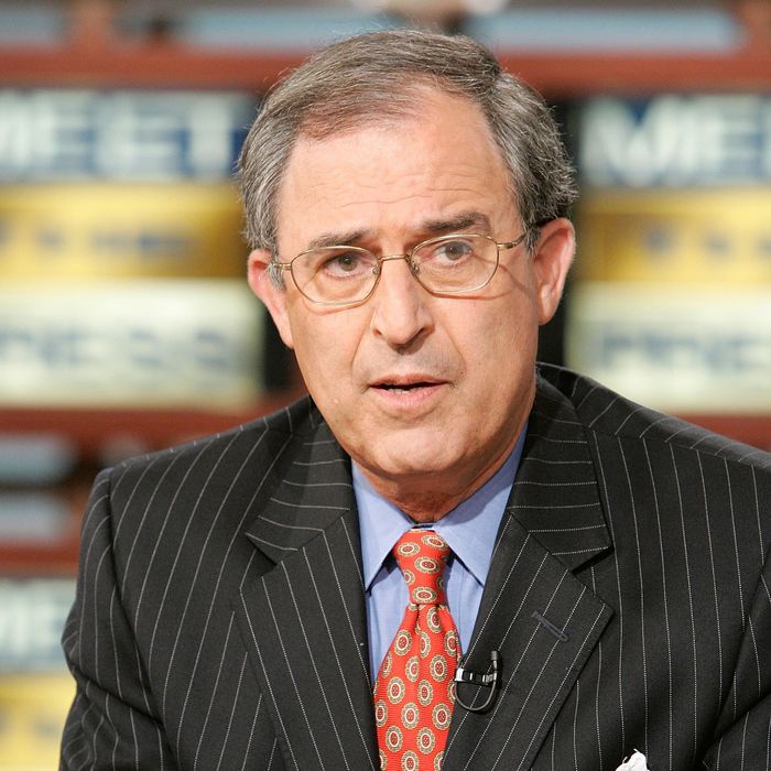 Lanny Davis, a supporter of U.S. Sen. Joe Lieberman (D-CT), speaks during a taping of
