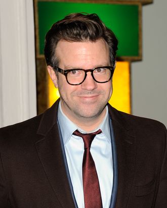 Actor Jason Sudeikis attends the Stella McCartney Soho Store opening on January 9, 2012 in New York City.