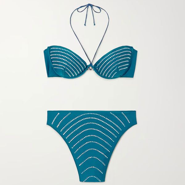 Triangl blue sparkle bikini - Gem