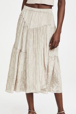 Vince Tiered Asymmetric Skirt