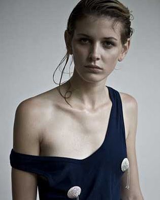 Ananda Marchildon wearing nipple tassels, courtesy of MTA Models.