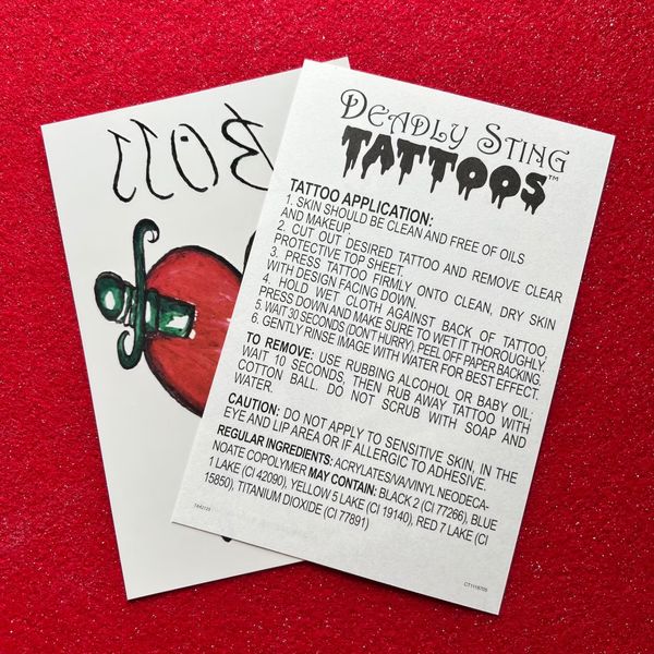 DeadlyStingTattoos Frank N Furter BOSS Temporary Tattoo (Single)