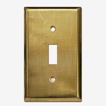Kyle Light Switch Plates 1 Toggle Light Switch Plate, Brass