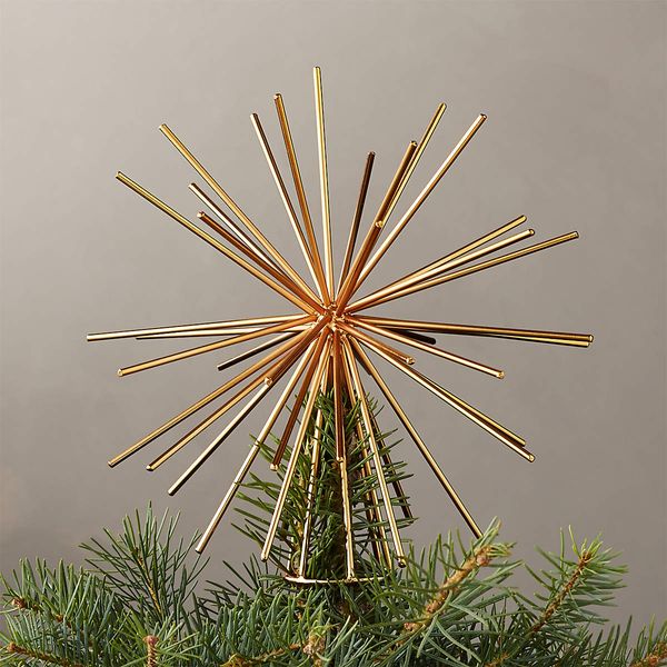 CB2 Burst Gold Christmas-Tree Topper