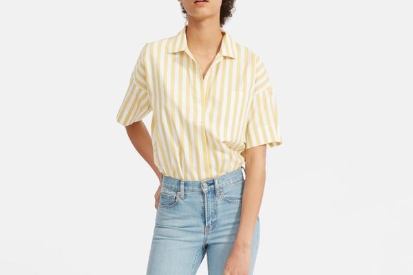 Everlane Cotton Short-Sleeve Popover Shirt