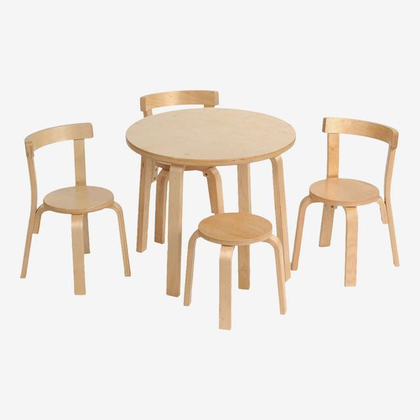 Svan Play with Me Toddler Table Set with 3 Chairs and Stool