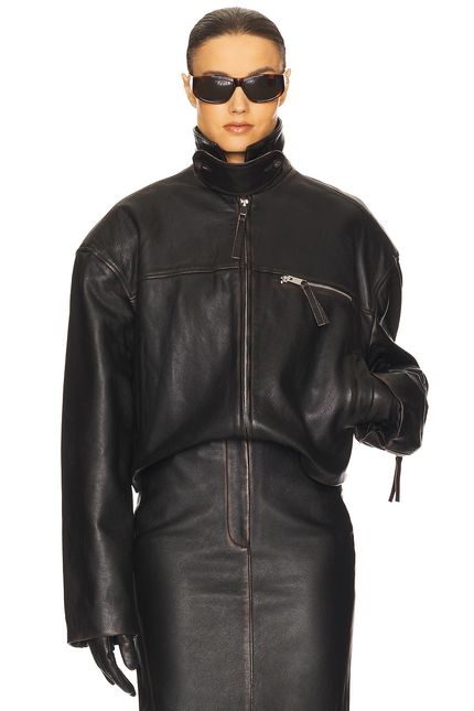 Is the Helsa Funnel-Neck Leather Jacket Worth It?