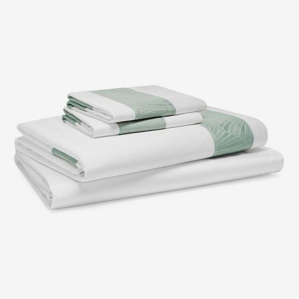 Frette Deco Fan Bordo Sheet Set, Queen