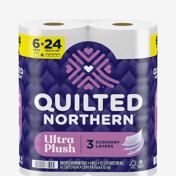 Quilted Northern Ultra Plush Toilet Paper, 6 Mega Rolls