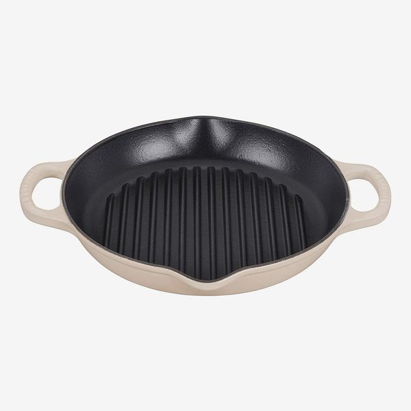 Le Creuset Enameled Cast Iron Signature Deep Round Grill, 9.75