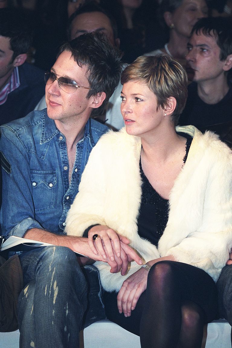 13 Mar 2001 — Original caption: Kate Moss with her companion Jefferson Hack, Edito-r of the British fashion magazine ‘Dazed and Conf-used’. — Image by © Stephane Cardinale/Sygma/Corbis