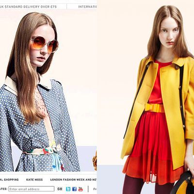Topshop's original photo of Codie Young (left), and the new one (right).