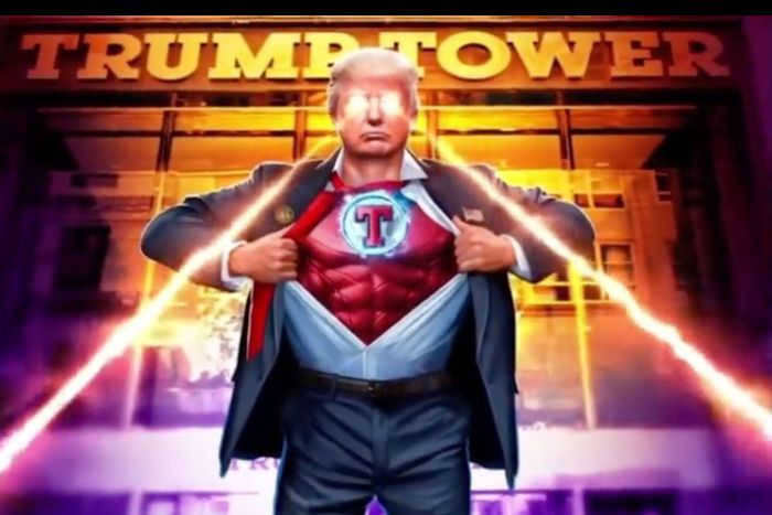 The History of Donald Trump Pretending to Be Superman