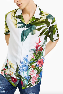 INC International Concepts Men’s Tropical Garden Shirt