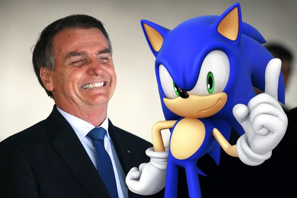 Perfil oficial do game Sonic reage a vídeo de Bolsonaro