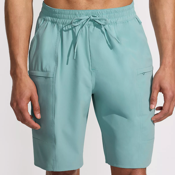 Lands' End 9 Inch Packable Cargo Swim Shorts