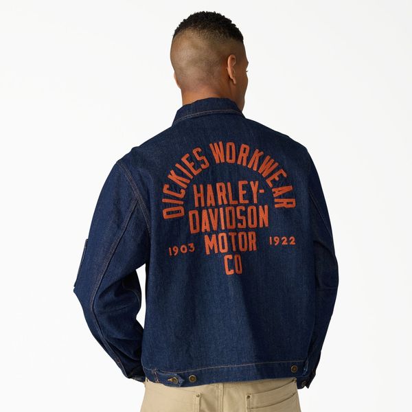 Dickies x Harley-Davidson Boxy Fit Embroidered Denim Jacket