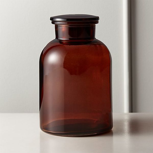 Almanzo Amber Canister, Large