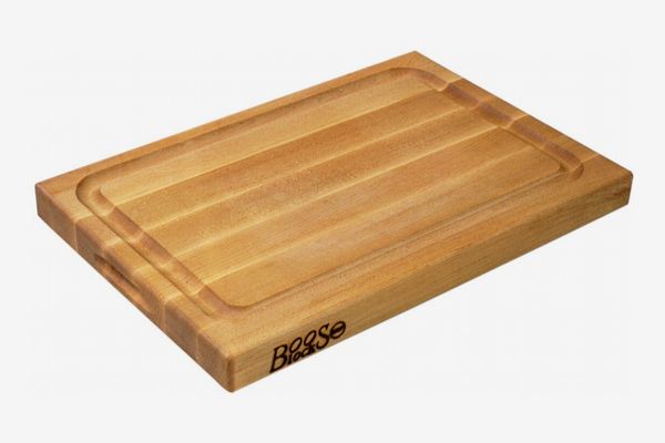 John Boos Block BBQBD Reversible Maple Wood Edge Grain BBQ Cutting Board With Juice Groove