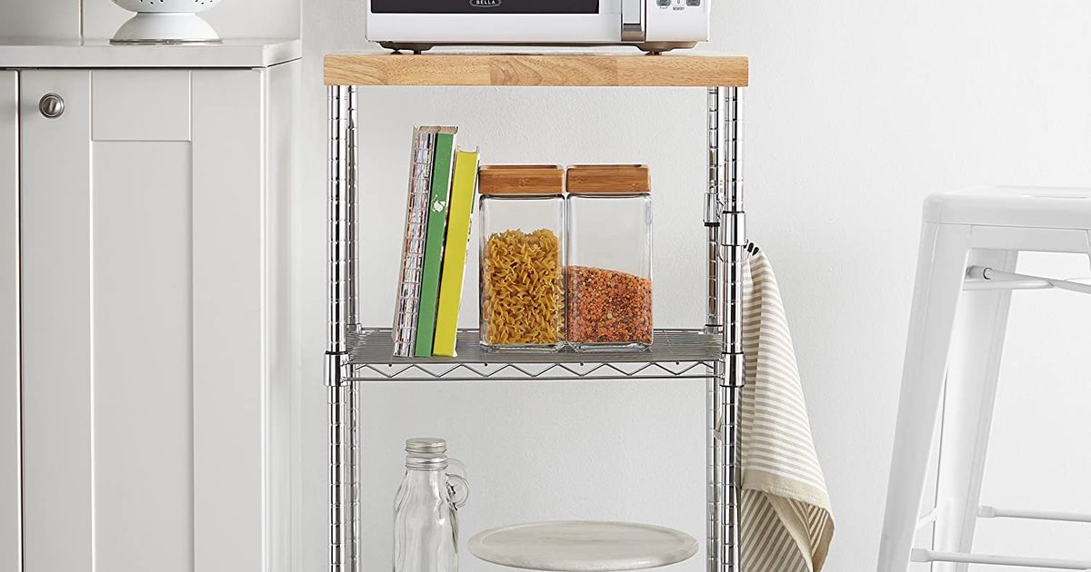 13 Best Kitchen Carts And Portable, Best Kitchen Shelves For Dishes