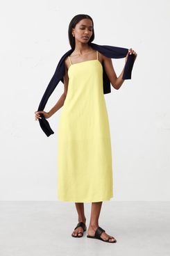 Banana Republic Factory Linen-Blend Strappy Midi Dress