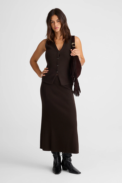 Madewell Merino Wool-Blend Maxi Skirt
