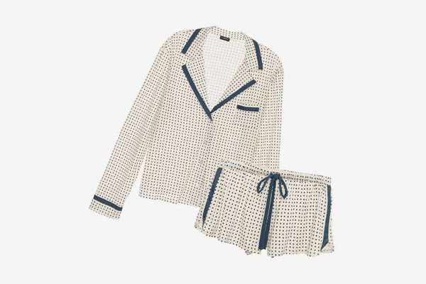 Cosabella Bella Printed Long Sleeve Top & Boxer Pajama Set