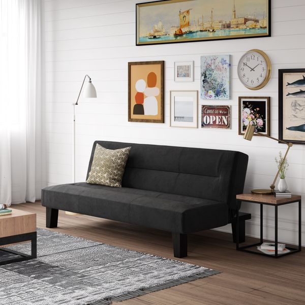 DHP Kebo Futon Couch with Microfiber Cover