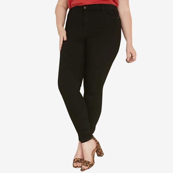 plus size high waisted jeans uk