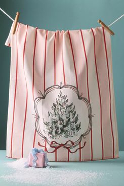 Anthropologie Picture Perfect Tree Dish Towel