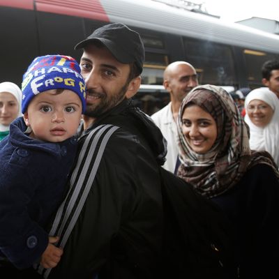 Migrants From Budapest Pass Through Vienna Train Station