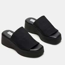 Steve Madden Slinky30 Black Platform Sandal