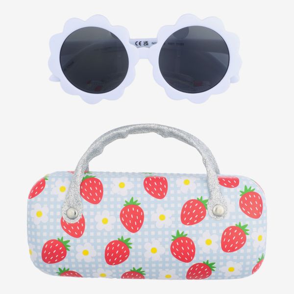 Capelli New York Kids' Flower Sunglasses & Case Set