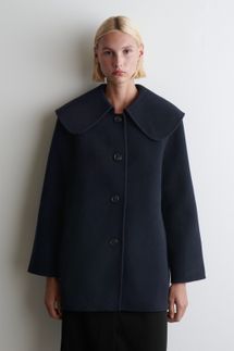 Cos Collared Double-Faced Wool Jacket