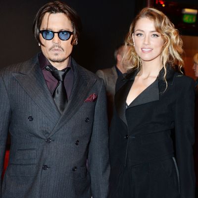 Johnny Depp and Amber Heard.