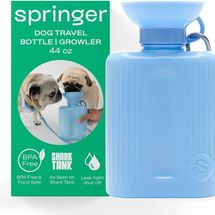 Springer Travel Dog Water Bottle - Growler, 44 oz.