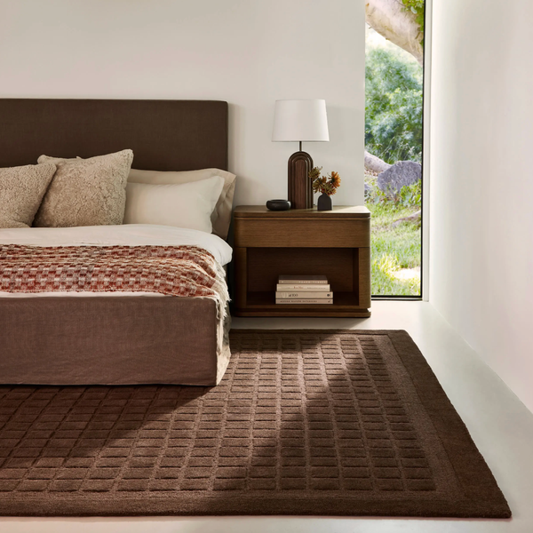 Rugs USA Fritz Checked Wool Rug