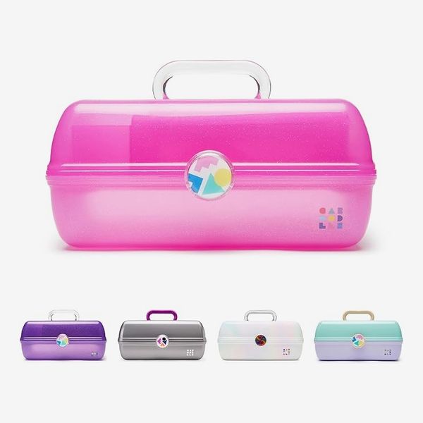 Caboodles On-The-Go Girl Hot Pink Sparkle Jellies Vintage Case