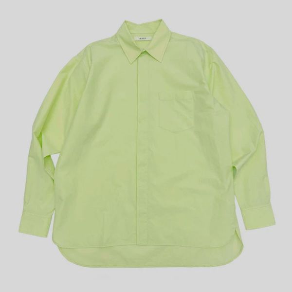 6397 Concealed Placket Biggie Shirt in Limeade