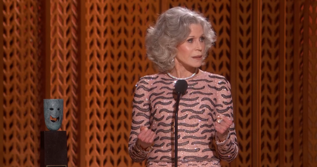 Can You Believe Jane Fonda Got Political During Her SAG Awards Speech?