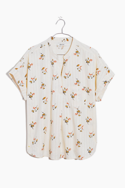 Madewell Bower Popover Shirt in Marseille Daisies
