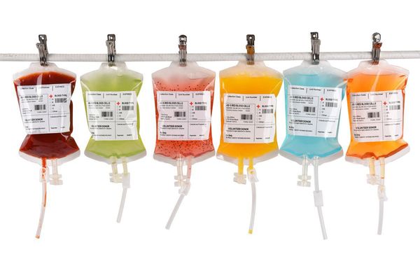 Amazlab Blood Bag Drink Container Set of 10 IV Bags