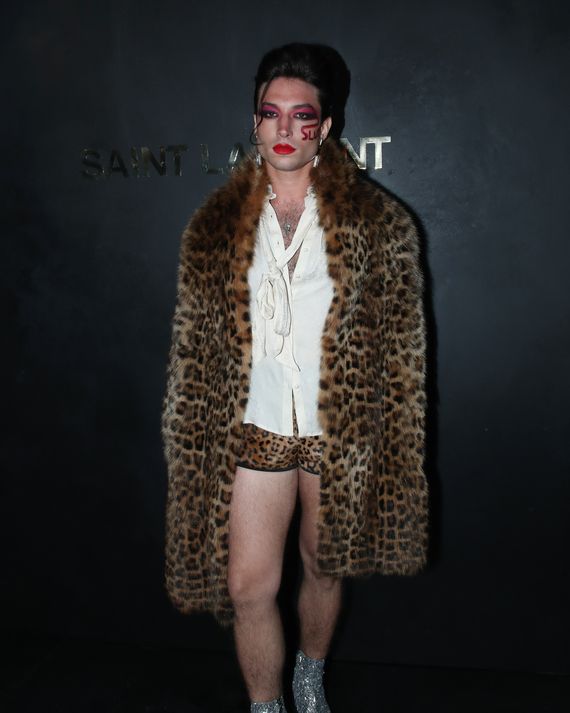 Ezra Miller Wears Risqué Makeup to Paris Fashion Week