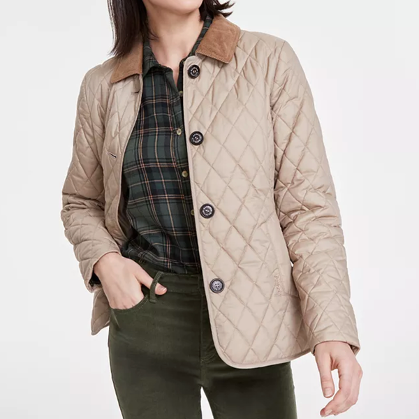 Barbour Ombersley Quilted Corduroy-Collar Jacket